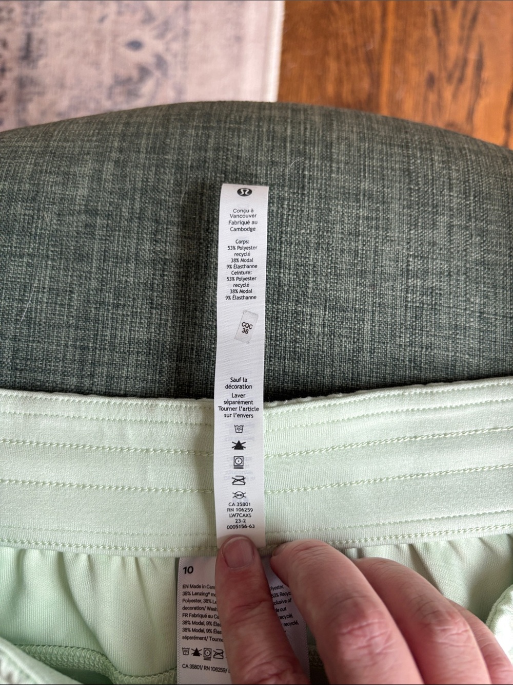 Lululemon softstreme set high rise 4” shorts and cropped sweatshirt kohlrabi 10 - Picture 12 of 16